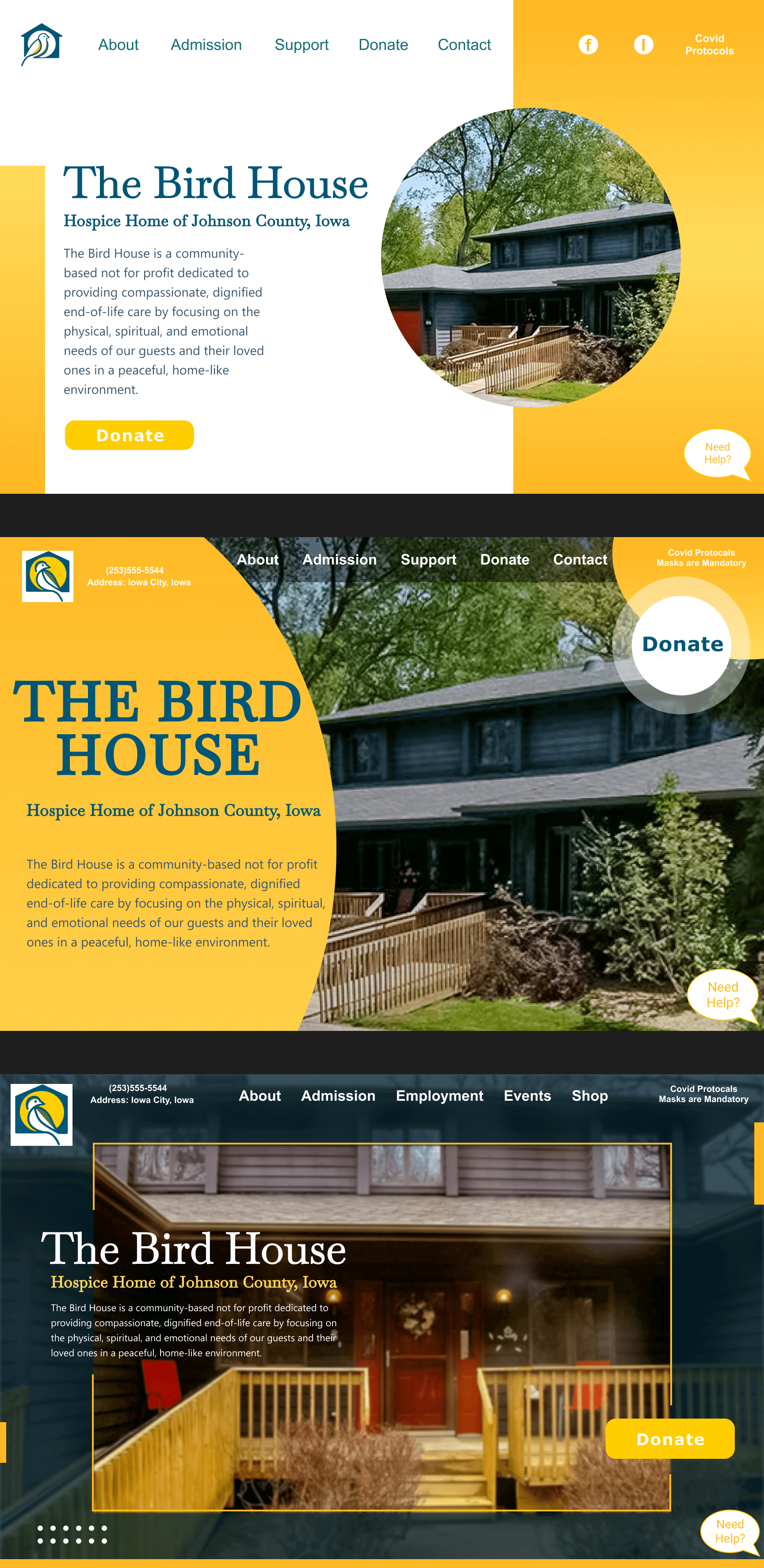 The Bird House Site map and architecture